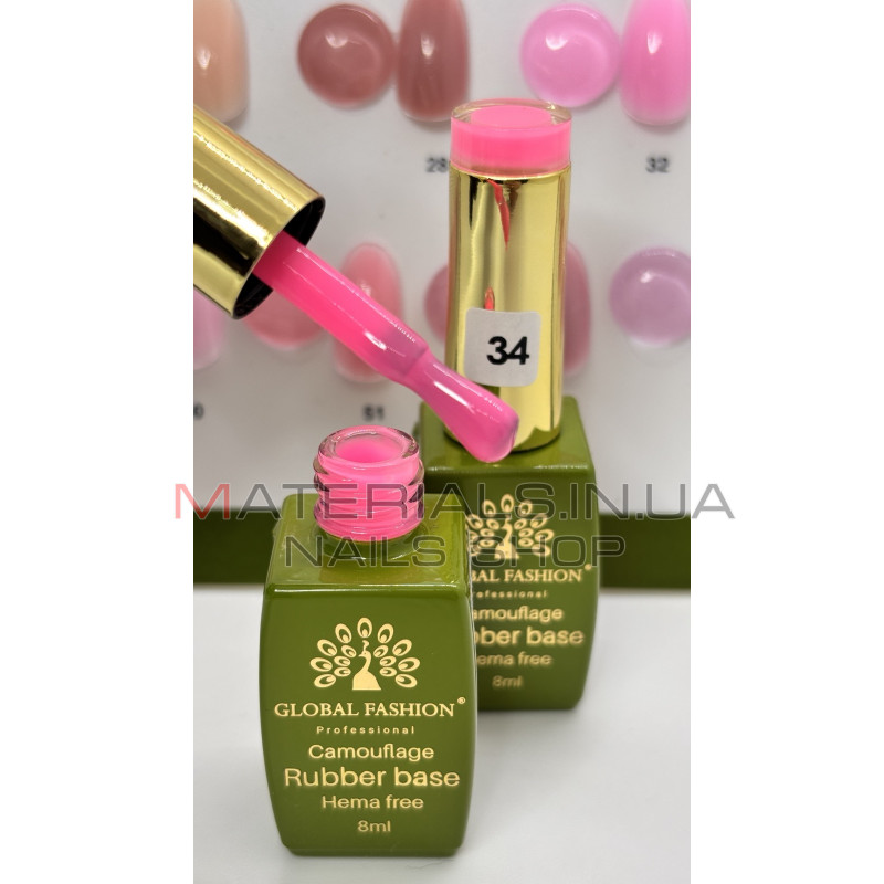 Camouflage rubber base Hema free Global, №34, 8 мл