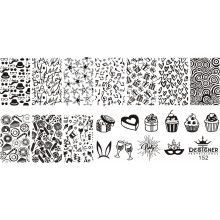 Диск для стемпінгу Designer металевий (12x6 см) №152