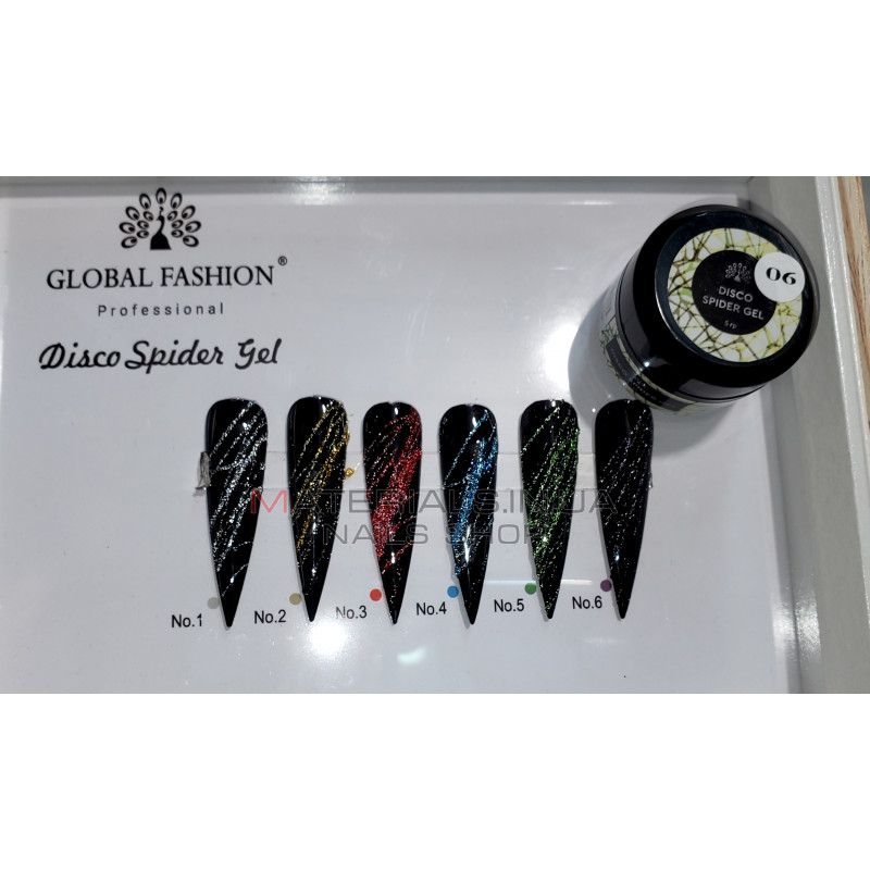 Гель павутинка світловідбивна Disco Spider Gel Global 5g Гель павутинка світловідбивна Disco Spider Gel Global 5g