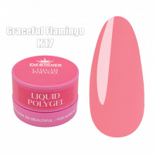 Жидкий полигель (30 мл., в банке) Дизайнер К17 Graceful Flamingo
