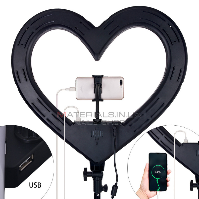 Heart Shaped Light RGB LED 48 cm 19" 268 Lights 68 RGB ZB-48 Heart Shaped Light RGB LED 48 cm 19" 268 Lights 68 RGB ZB-48