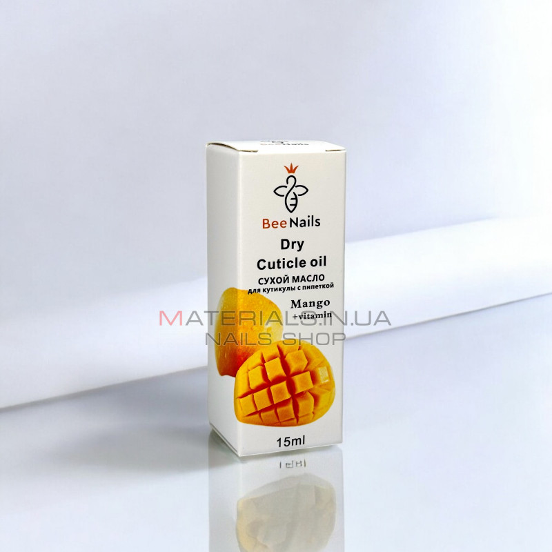 Сухе масло для кутикули BeeNails "Mango", 15 мл Сухе масло для кутикули BeeNails "Mango", 15 мл