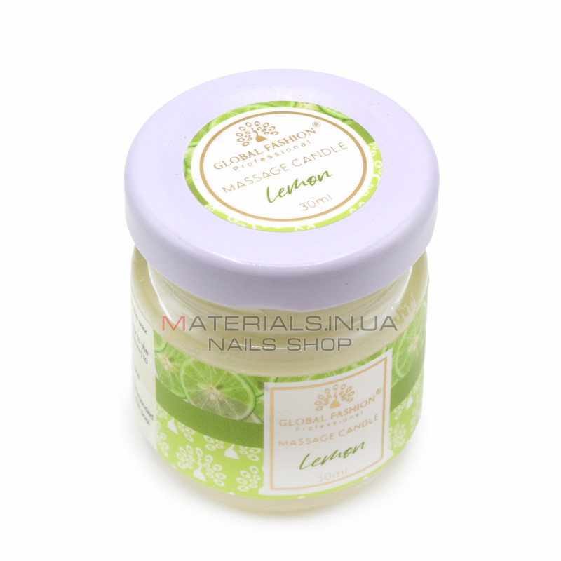 Массажная свеча Global Fashion, 30 ml, Lemon Массажная свеча Global Fashion, 30 ml, Lemon
