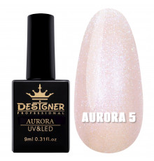 Гель-лак для дизайну Aurora Designer з ефектом втирання, 9 мл. №5