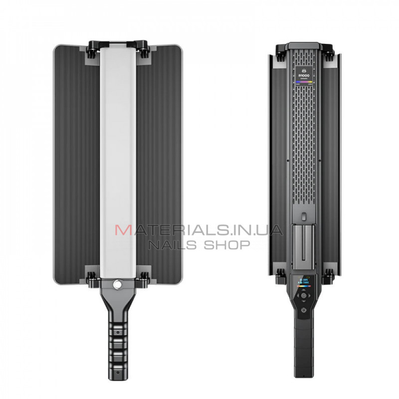 Лампа LED видео Handheld Fill Light Stick R1000 RGB 40x6.5 cm 204 Lights 3000K-6000K 18W 360 ° CRI 95 Лампа LED видео Handheld Fill Light Stick R1000 RGB 40x6.5 cm 204 Lights 3000K-6000K 18W 360 ° CRI 95