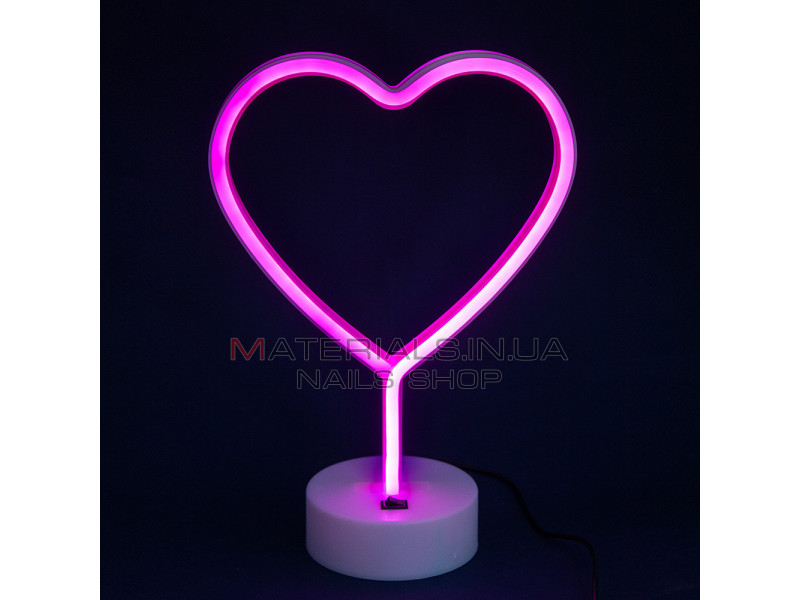 Ночной светильник Neon Lamp series — Heart Pink