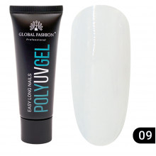 Поли UV гель (Полигель) Global Fashion 30 г 09 прозрачный