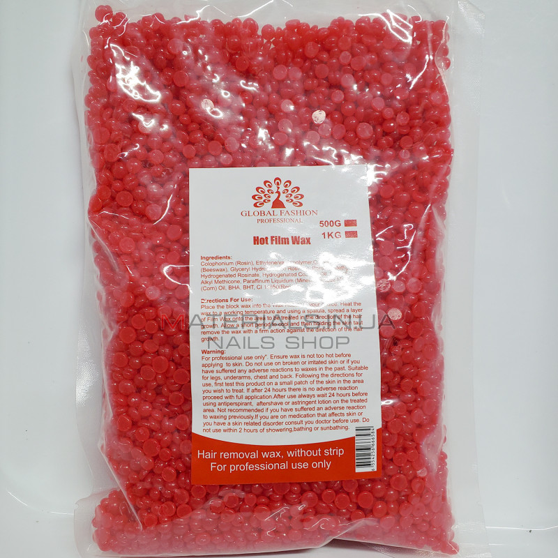 Віск у гранулах Global, 500г Red Віск у гранулах Global, 500г Red