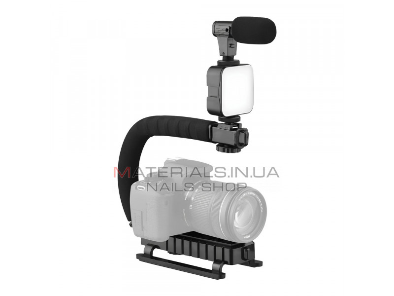 Gimbal Stabilizer Multifunctional Bluetooth Microphone & LED Lamp AY-49U