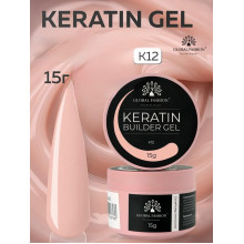 Keratin builder gel, K12, Global Fashion, 15 г