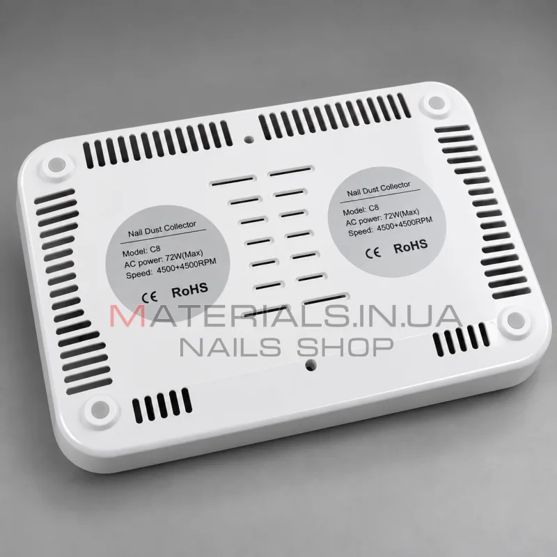 Аккумуляторная настольная вытяжка для маникюра C8 Nail Dust Collector (72 Вт)