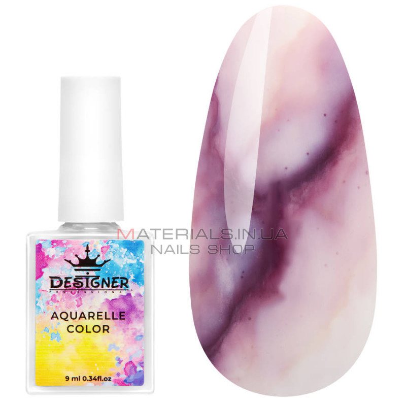 Aquarelle Color Designer №06 акварельні краплі для дизайну нігтів, 9 мл Aquarelle Color Designer №06 акварельні краплі для дизайну нігтів, 9 мл
