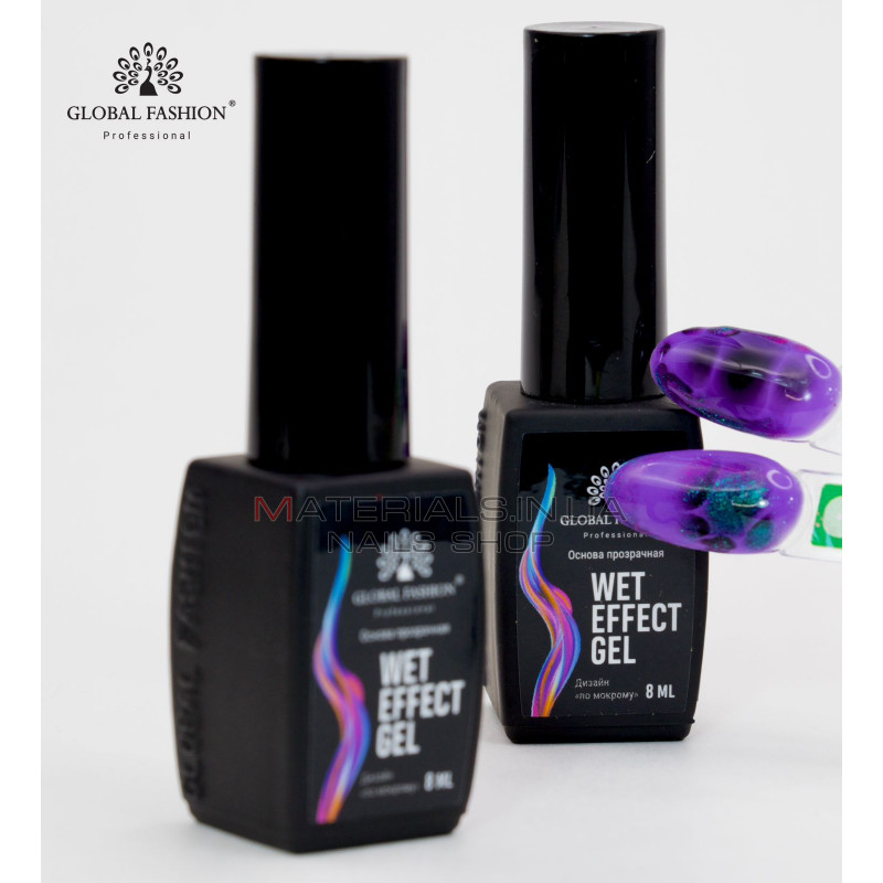 Основа для розтікання Wet effect gel, прозора, для мокрого дизайну, 8 мл. Основа для розтікання Wet effect gel, прозора, для мокрого дизайну, 8 мл.