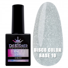 Светоотражающее базовое покрытие №10 (Белый), 9 мл. - Disco Color Base Дизайнер