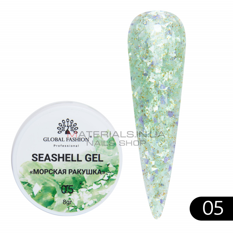 Гель для нігтів SEASHELL GEL "морська мушля" 5 гр, 05 Гель для нігтів SEASHELL GEL "морська мушля" 5 гр, 05