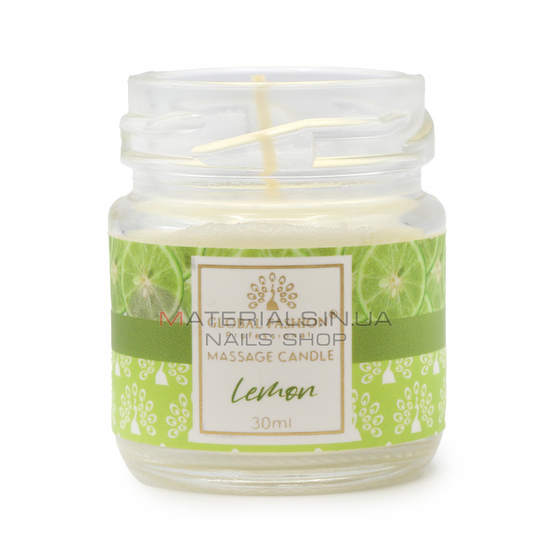 Массажная свеча Global Fashion, 30 ml, Lemon Массажная свеча Global Fashion, 30 ml, Lemon
