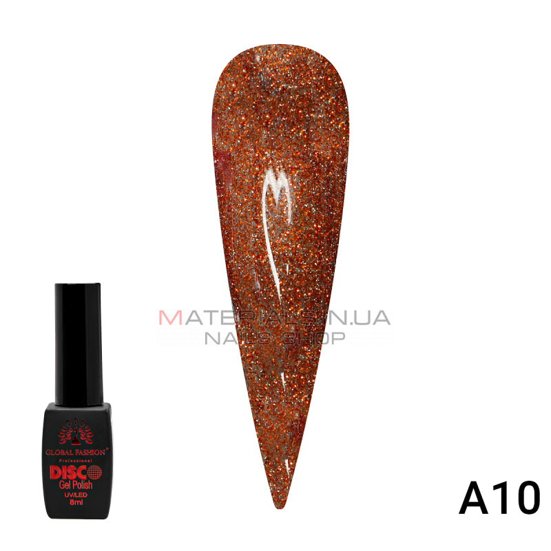 Гель лак Disco Gel Polish, Global Fashion, світловідбивний, 8 мл A10 Гель лак Disco Gel Polish, Global Fashion, світловідбивний, 8 мл A10
