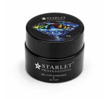 Гель для кріплення страз та 3D-дизайну Starlet Professional Gel For Diamonds & 3D Top, 6г