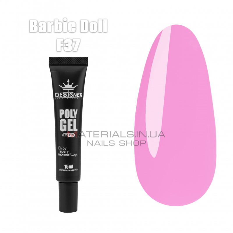 Полігель (15 мл.) Дизайнер F37 Barbie Doll Полігель (15 мл.) Дизайнер F37 Barbie Doll