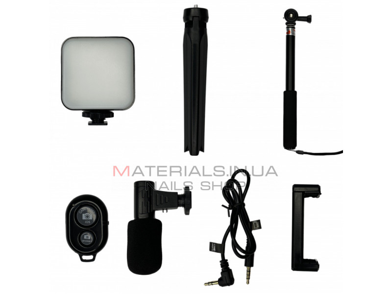 Monopod Tripod For Mobile | Bluetooth | 1.00m | Microphone ; LED Lamp & Flash | AY-49Z