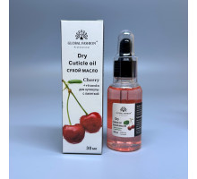 Суха олія для кутикули з ароматом вишня, Global Fashion, 30 мл