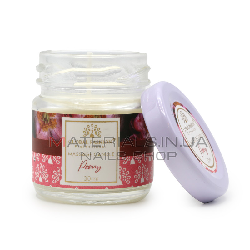 Масажна свічка Global Fashion, G30 ml, Peony