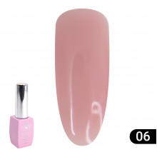 Кольорова френч база для гель лаку Global Fashion, Color French Base Coat 8 мл, 06