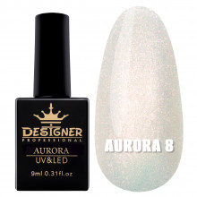 Гель-лак для дизайна Aurora Designer c эффектом втирки, 9 мл. №8