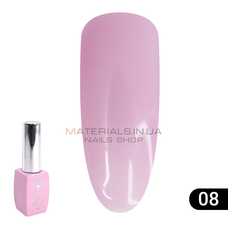 Кольорова френч база для гель лаку Global Fashion, Color French Base Coat 8 мл, 08 Кольорова френч база для гель лаку Global Fashion, Color French Base Coat 8 мл, 08