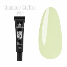 Полігель (15 мл.) Дизайнер F26 Summer Mojito