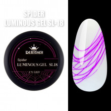 Spider Luminous Gel Люминесцентная паутинка Designer Professional, 8 мл №18