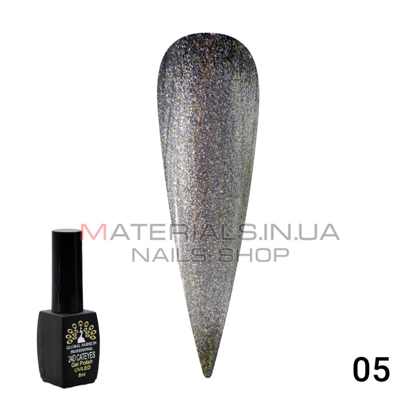 Гель лак кошачий глаз 24D Wild 05