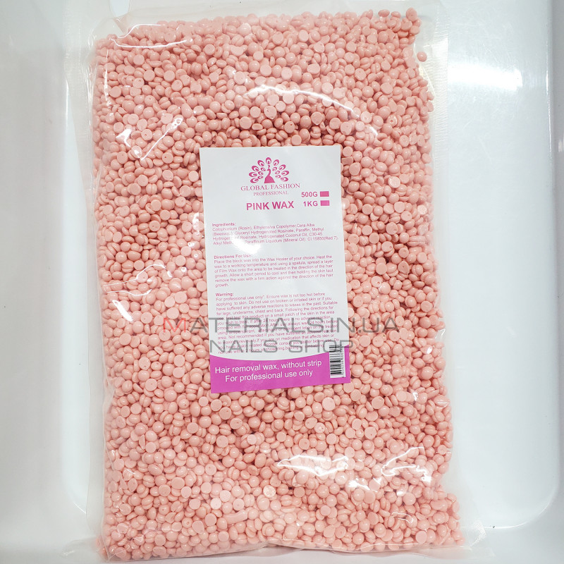 Віск у гранулах Global, 1000г Pink Віск у гранулах Global, 1000г Pink