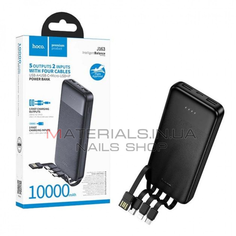 Power Bank 10000 mAh | 22.5W+PD20W — Hoco J163 — Black