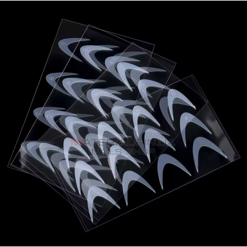 Nail Molds 12шт. (різні розміри) - Силіконові молди для дизайну нігтів та французького манікюру Дизайнер Nail Molds 12шт. (різні розміри) - Силіконові молди для дизайну нігтів та французького манікюру Дизайнер