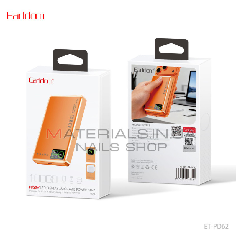 Power Bank Earldom ET-PD62, 10000 мА·год