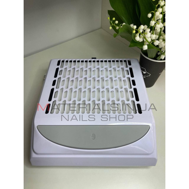 Витяжка для манікюру BQ 858-10 100W потужна професійна витяжка манікюрна, Біла