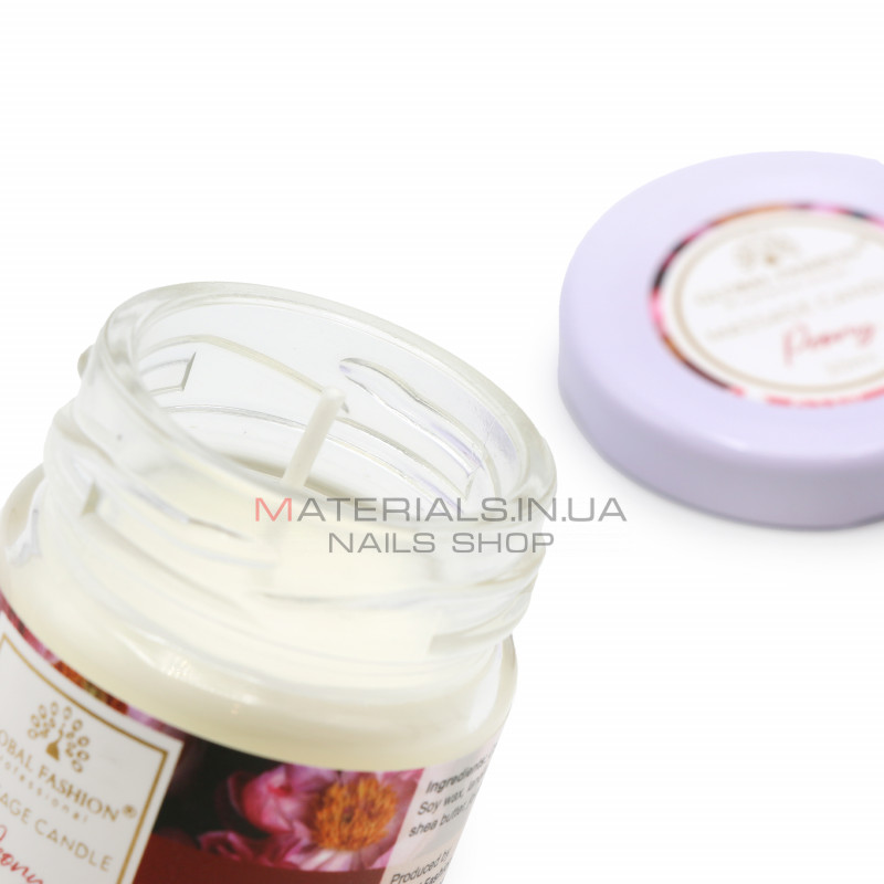 Массажная свеча Global Fashion, G30 ml, Peony Массажная свеча Global Fashion, G30 ml, Peony