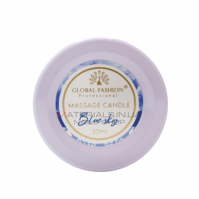 Массажная свеча Global Fashion, 30 ml, Blue sky Массажная свеча Global Fashion, 30 ml, Blue sky