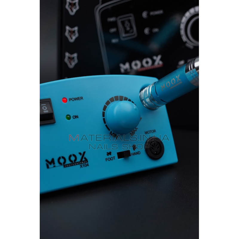 Фрезер Мокс X104 (Light blue) на 45 000 об/хв. та 65W. для манікюру та педикюру