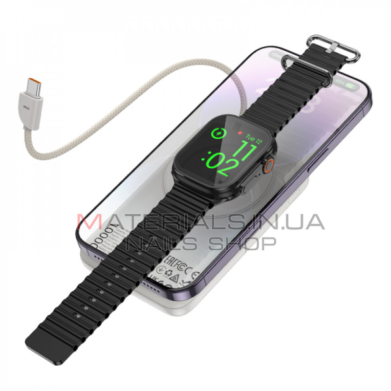 Power Bank 10000 mAh Magsafe — Hoco Q43 — Metal Gray