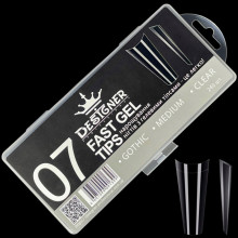 Fast gel tips №7 (Gothic, medium size) - Гелеві типси Дизайнер