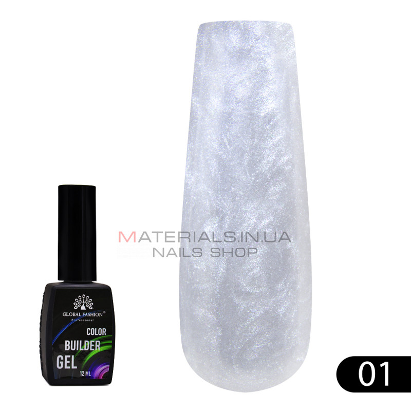 Кольоровий гель для нігтів Color Builder Gel 12 мл, 01 Кольоровий гель для нігтів Color Builder Gel 12 мл, 01