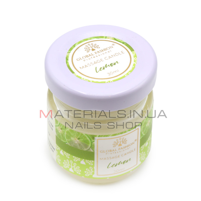Масажна свічка Global Fashion, 30 ml, Lemon