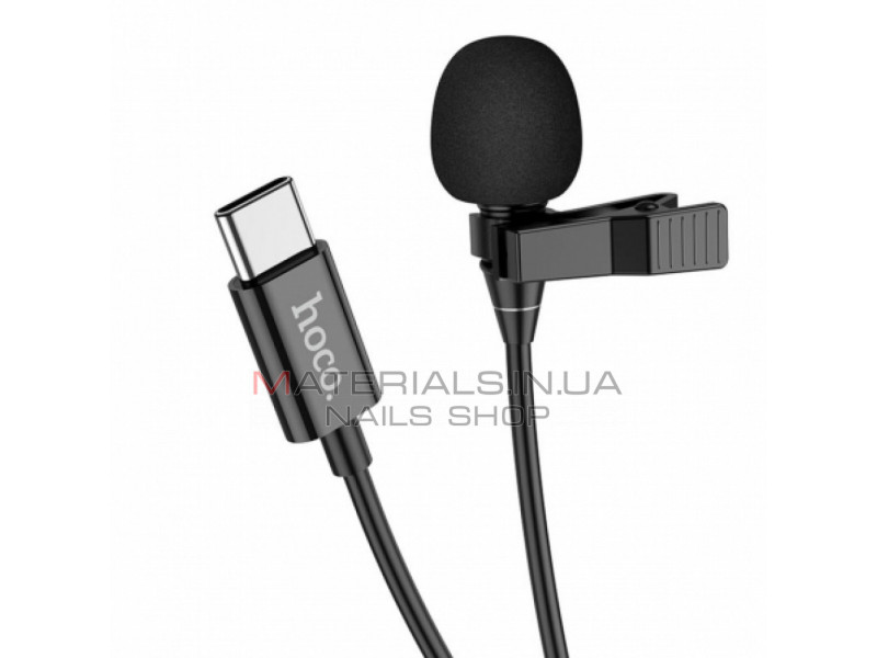 Microphone Hoco L14 Type-C lavalier — Black