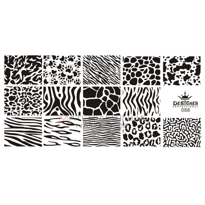 Диск для стемпінгу Designer металевий (12x6 см) №88