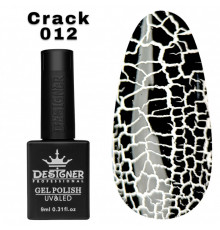 Гель лак Crack effect 012 Дизайнер (9мл.) - з ефектом Кракелюра (тріскає)