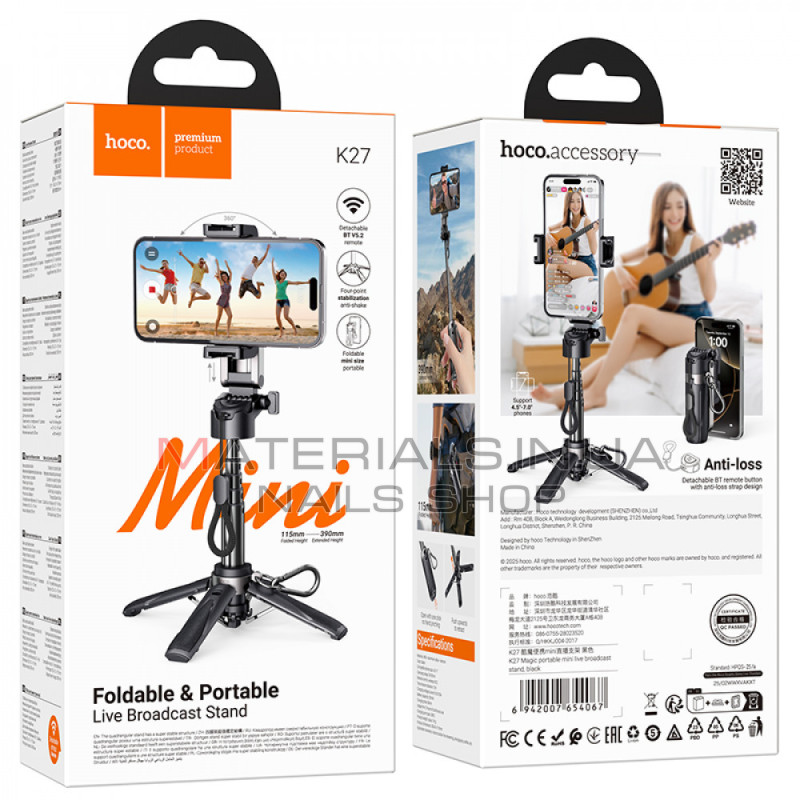 Монопод Tripod Hoco K27, 0,75 м — Black