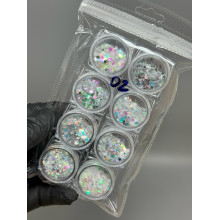 Набор декора для дизайна ногтей Starlet Professional, 10шт, №02