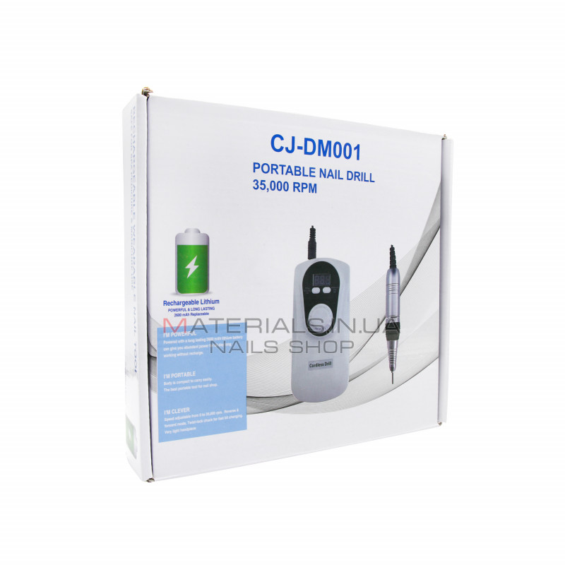 Аппарат для маникюра и педикюра CJ DM001 white, на аккумуляторе, 35000 об, 30W Аппарат для маникюра и педикюра CJ DM001 white, на аккумуляторе, 35000 об, 30W